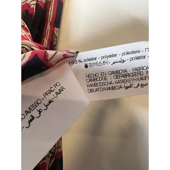 ZARA Sheer Studded FLORAL PRINT BLOUSE Button Down Pullover Career Top Sz Small - Picture 6 of 10